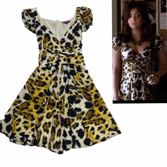 Betsey Johnson Silk Leopard Print Dress 